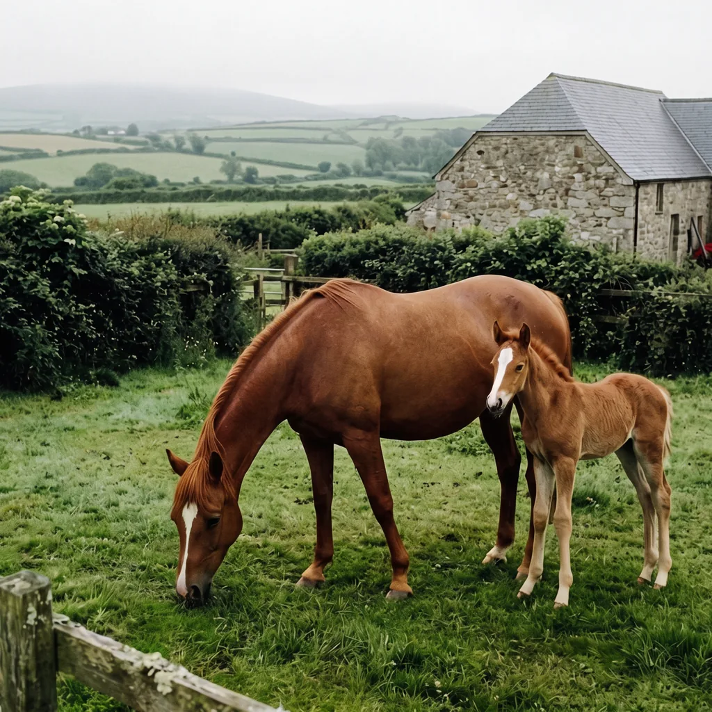 Élevage de chevaux au Domaine de Gauchoux, Peyrat-de-Bellac