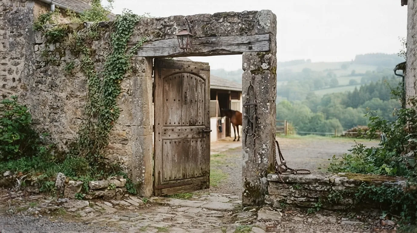 Entrée du Domaine de Gauchoux, centre équestre à Peyrat-de-Bellac