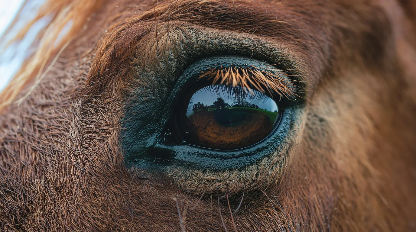Un regard de cheval au Domaine de Gauchoux, Peyrat-de-Bellac